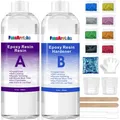 Epoxidharz transparent 500ml Glas Kristallklar  Kerzenkunst