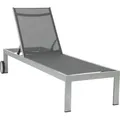 acamp® RIMINI Liege platin 198x60x35cm - Silber