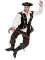 Metamorph Piraten-Kostüm Pirat Kostüm braun Karneval Faschingskostüm Herren, Nix für Landratten: Piratenkostüm im gepflegten Look