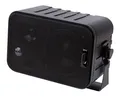 Dynavox 3-Wege Mini-Box mit Halterung für Wandmontage, Paar, Kleiner Surround-Lautsprecher für Heimkino, schwarz