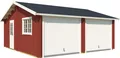 LASITA MAJA Garage Falkland (Set, Für 2 Fahrzeuge geeignet), Garage + 2 Schwingtoren