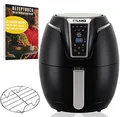 Heißluftfritteuse Premium 3.2L - Airfryer Mit Touch-Bedienfeld, Neueste Technik, 100% knusprig mit Heißluft ohne Fett - Backen, Frittieren, Grillen, Rösten - Spülmaschinenfest - Extrem leise Anwendung