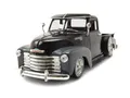 Welly Modellauto Chevrolet 3100 Pick Up Lowrider 1953 schwarz grau, Maßstab 1:24