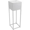 Vivanno Blumentopf Elevate Square 25 cm x 25 cm x 79 cm Weiß