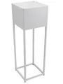 VIVANNO Blumentopf auf Ständer mit Beinen Füßen Elevate Square 79 cm, Weiß