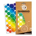 Reflektoren Sticker Set Sechsecke Verschiedene Aufkleber Farben als Fahrradau...