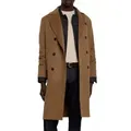 Loro Piana Langmantel Winton Doppelreihiger Pure Kaschmir Mantel handgefertigtem Kaschmir, Rain System®-Behandlung braun M