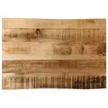 vidaXL Tischplatte Tischplatte mit Baumkante 50x40x2,5 cm Raues Massivholz (1 St) 50 cm x 2.5 cm x 40 cm