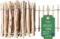 Creative Home Staketenzaun 5m x 35cm (LxH) | Haselnusszaun Rollzaun Lattenabstand 7-9 cm | Rasenkante Blumenbeet Umrandung