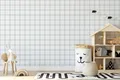 TADESSI Vliestapete Kinderzimmer M1-No.732 | Blau | Grau | Kariert | Geometrisch
