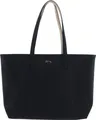 LACOSTE Schultertasche Shopper Anna Zipped Shopping Bag Noir Krema schwarz