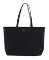 LACOSTE Anna Zipped Shopping Bag Schultertasche Tasche Noir Krema schwarz Neu