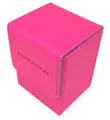 docsmagic.de Premium Magnetic Flip Box (100) Pink + Deck Divider - MTG - PKM - YGO - Kartenbox Rosa