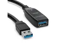 deleyCON 5m USB 3.0 Verlängerungskabel Aktiv Verlängerung Kabel Repeater Tintenstrahldrucker