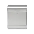 MEFA Briefkasten RUBY 864 Farbe Edelstahl, Postkasten mit Sicherheitsschloss