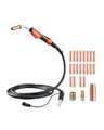 VEVOR 250-A-MIG-Schweißpistole mit 4,6 m Kabel, Schweißbrenner kompatibel mit Millermatic 200, 210, 212, 250, 250X, 251, 252 Schweißgeräten, geeignet für Schweißdrähte von 0,0762/0,0889/0,1143 cm