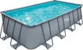 Summer Waves Elite Frame Pool Aufstellpool rechteckig Komplettset Grau 549x274x132 cm
