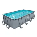 Summer Waves Elite Frame Pool Anthrazit 653x384x132 cm | Aufstellpool rechteckig