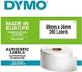 Dymo LabelWriter Large Selbstklebend weiß 89 x 36 mm 260 Etiketten 1 Rollen x Adressetiketten (1983172)