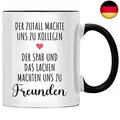 Der Zufall machte uns zu Kollegen Abschiedsgeschenk Jobwechsel, Abschied Tasse