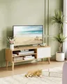 VASAGLE TV-Schrank, Lowboard, Fernsehschrank für Fernseher bis zu 55 Zoll, 120 cm lang, Fernsehtisch, für Wohnzimmer