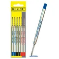 ONLINE 70007 Kugelschreiberminen M Farbsortiert, 6 St.