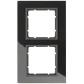 Berker 10126616 Glasrahmen 2-fach B.7 Glas Schwarz/Anthrazit matt