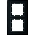 Berker RAHMEN 2-FACH SCHWARZ / BERKER 10126616 B7 GLAS 10126616