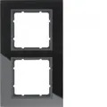 B.7 SCHWARZES GLAS/ANTHRAZIT-MATTER GLASRAHMEN 2X /G1DE
