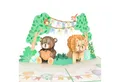 papercrush Geburtskarte Hello Baby, Pop-Up Karte zur Geburt von Mädchen & Jungen, Handgemacht