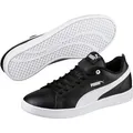 PUMA SMASH WNS V2 L Sneaker aus Leder und Synthetik, atmungsaktives Innenmaterial aus Textil schwarz 42 EU