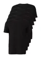 s.Oliver T-Shirt Rundhals-Ausschnitt, kurzarm, 5er Pack (Set, 5-tlg., 5er Pack) Baumwoll-Jersey, Rippblende