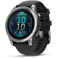 Garmin fenix E (47mm) mit QuickFit-Silikon-Armband (22mm) schwarz
