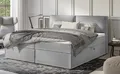 S-Style Möbel Boxspringbett Plaza mit Topper und Bettkästen aus Luxusmicrofaser (1 x Boxspringbett), mit Topper und Bettkasten / zwei Bettkästen (je nach Bettgröße)