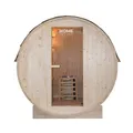 Fasssauna Gartensauna Außensauna Lahti M 185x120x185 inkl. Saunaofen 2 Personen