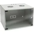 HMF Netzwerkschrank 65707-07, 19 Zoll, Wandgehäuse, 60 kg, abschließbar, 510 x 360 x 400 mm, 7 HE