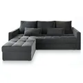 MASSENO Ecksofa mit Schlaffunktion Kos ¦ grau ¦ Maße (cm): B: 220 H: 85
