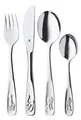 WMF Tiere Kinderbesteck-Set Besteckset 4-teilig mit Tiermotiven Edelstahl_FARM