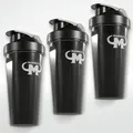 3 x Mammut Eiweiss Shaker Schwarz Protein Mixer