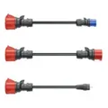 go-e Adapterset Gemini flex 22 kW, Schwarz, Gerade, Gerade, 16 A, 530 g, 3 Stück(e)