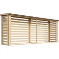 Holz Brennholzregal – 6,7 M3 – B112xl458xh199 Cm - Kaminholzregal Aussen - Holzhalter Für Garten – Fahrrad- Container / Schuppen Timbela M203