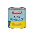 ADLER 5in1-Buntlack Matt RAL8011 Nussbraun, wasserbasierter Lack für Holz, Metall und Kunststoff, 125 ml