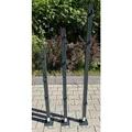 PEDDY SHIELD Pfosten, Stahl, anthrazit, SxH: 4 x 90 cm - grau
