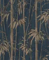 Rasch Tapeten Vliestapete (Botanical) Blau goldene 10,05 m x 0,53 m Florentine III 484892