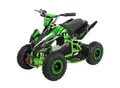 Kinderquad Racer 1000, Pocket-Quad mit 1000 Watt Elektromotor, 3 Batterien, Stoßdämpfer, bis 24 km/h (Schwarz/Grün)