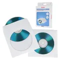Hama CD-Papierhüllen weiß, 50 Stück/Packung, weiße 1disques Case optische Disks (weiß, 50 Stück/Packung, 1 Blöcke, weißes Papier)