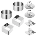 Dessertringe, 4 Stück Servierringe 8cm Tortenring Klein Edelstahl Kuchenring ...