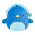 Squishmallows SQCR08611 - Priscilla der Pfau 40 cm, offizielles Jazwares Plüsch, superweiches Kuscheltier