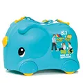 MOLTO | Kinderkoffer Molto Smiler Blau | Kinderreisekoffer, Kinderhandgepäck, Kinderhandgepäck, Lernspielzeug für Kinder, Für Kinder ab 36 Monaten