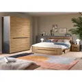 Mid.you Schlafzimmer, Grau, Eiche Artisan, Holzwerkstoff, 4-teilig, griffloses Öffnen,mit Schubkästen, Schlafzimmer, Schlafzimmer Komplett